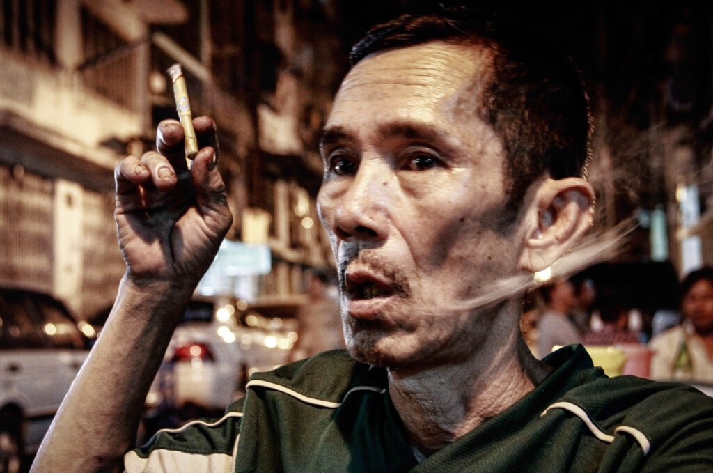 Even though San Pyout does not drink alcohol, he sometimes smokes to relax. He wants his sons to be educated, as he had to drop out of school due to his family’s financial problems. He works hard to earn more money to support them.