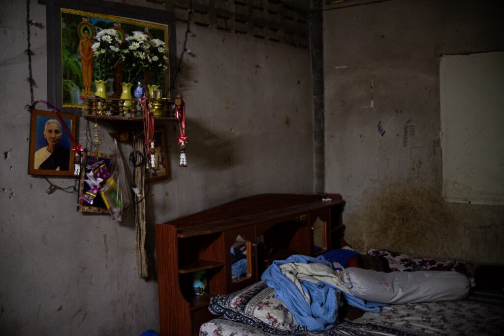 A dormitory room of the Myanmar migrant worker is seen in Mahachai Samut Sakhon, Thailand, January 15, 2024.